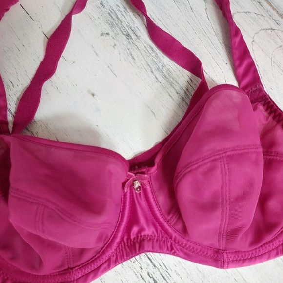 Panache lightly lined burgundy bra - Picture 2 of 6